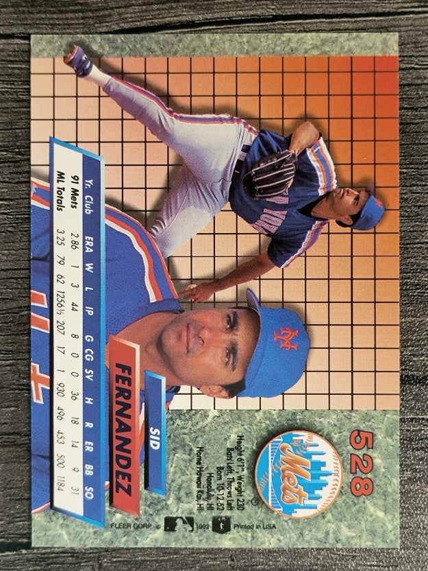 1992 Ultra #528 Sid Fernandez