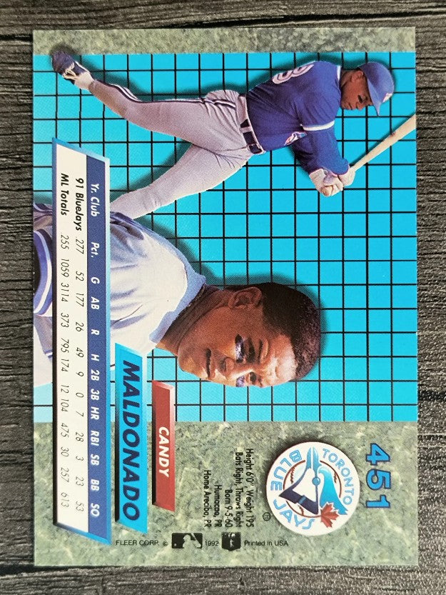 1992 Ultra #451 Candy Maldonado