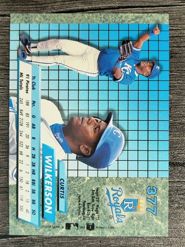1992 Ultra #377 Curtis Wilkerson