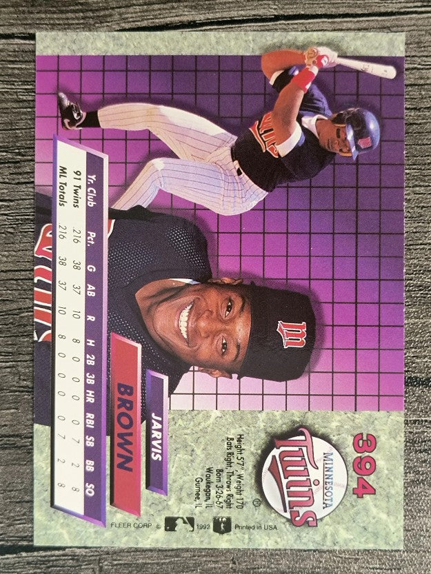 1992 Ultra #394 Jarvis Brown