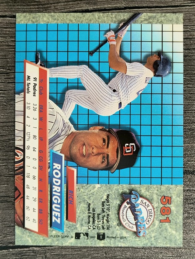 1992 Ultra #581 Rich Rodriguez