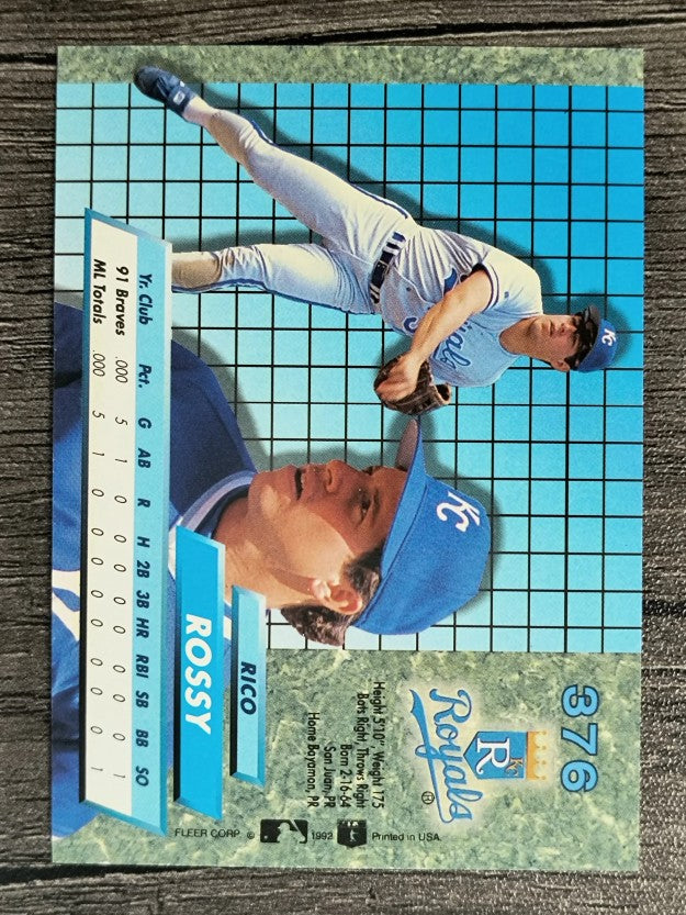 1992 Ultra #376 Rico Rossy