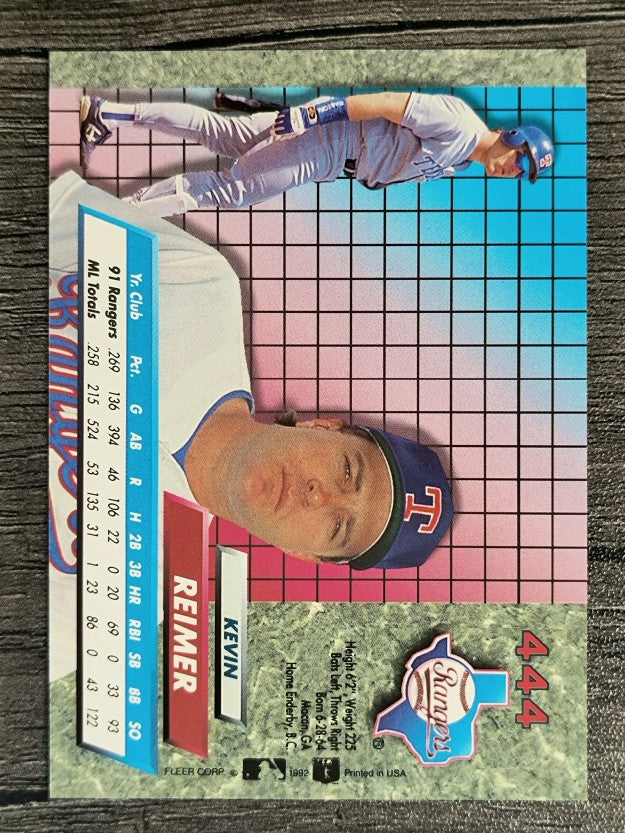 1992 Ultra #444 Kevin Reimer