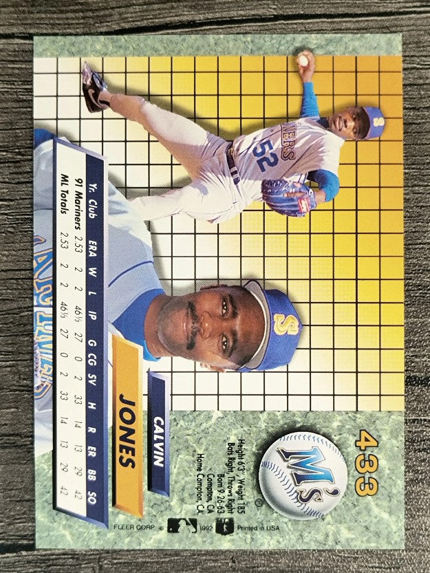 1992 Ultra #433 Calvin Jones