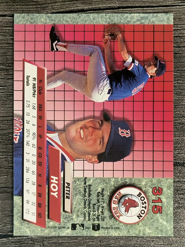 1992 Ultra #315 Peter Hoy