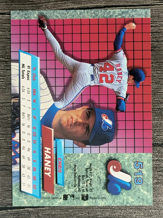 1992 Ultra #519 Chris Haney