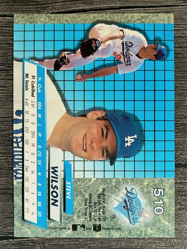 1992 Ultra #510 Steve Wilson