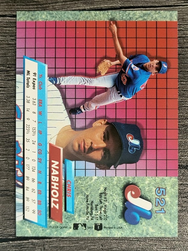 1992 Ultra #521 Chris Nabholz