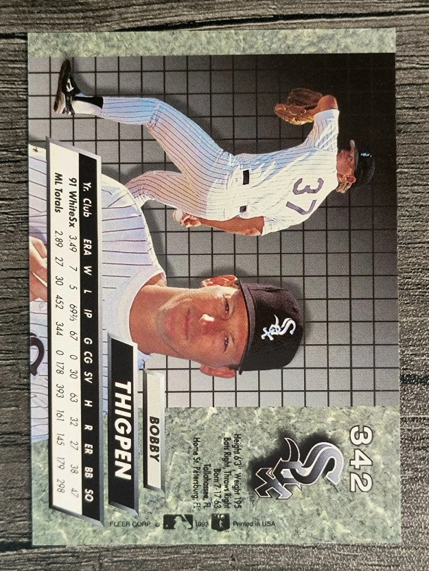 1992 Ultra #342 Bobby Thigpen