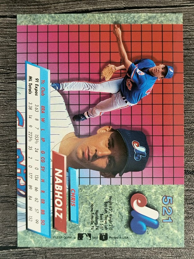 1992 Ultra #521 Chris Nabholz