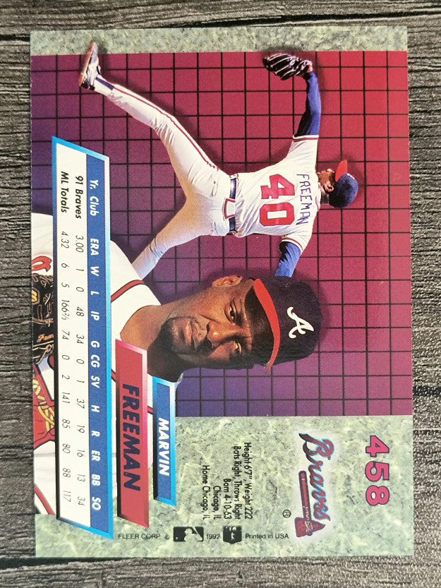 1992 Ultra #458 Marvin Freeman