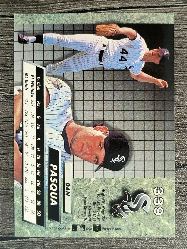 1992 Ultra #339 Dan Pasqua