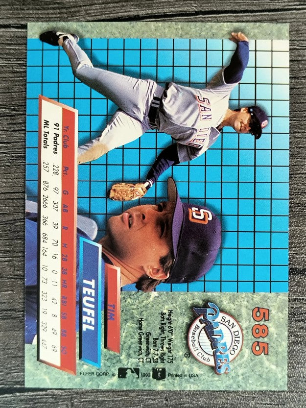 1992 Ultra #585 Tim Teufel
