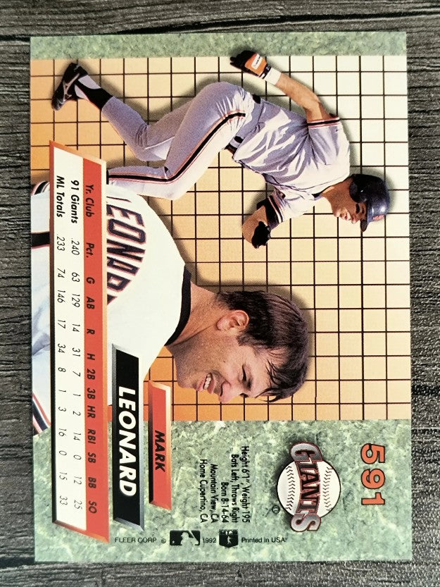 1992 Ultra #591 Mark Leonard