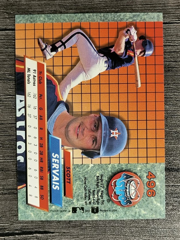 1992 Ultra #496 Scott Servais