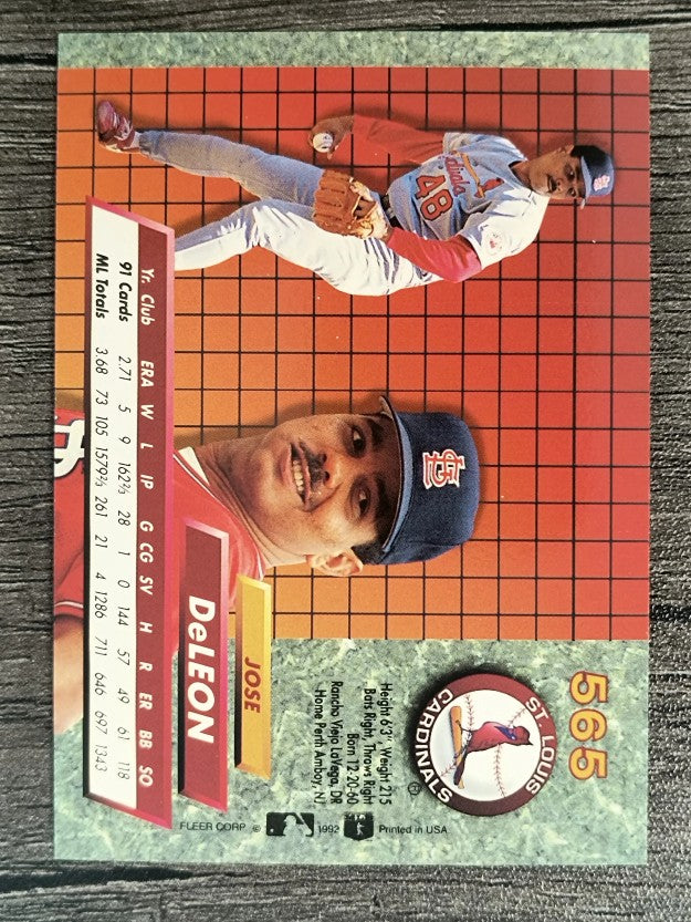 1992 Ultra #565 Jose DeLeon