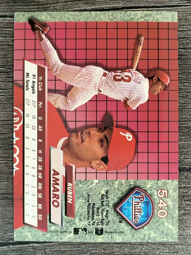 1992 Ultra #540 Ruben Amaro
