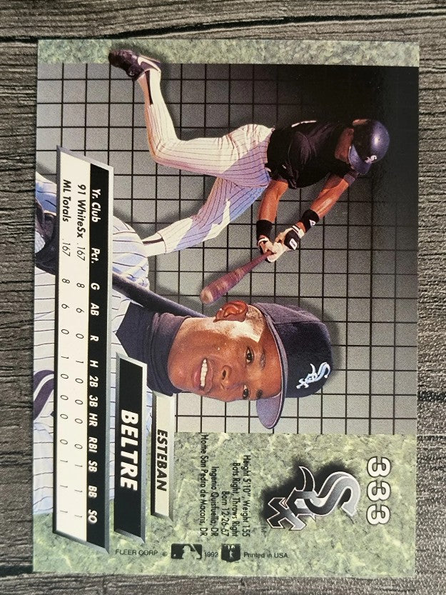 1992 Ultra #333 Esteban Beltre