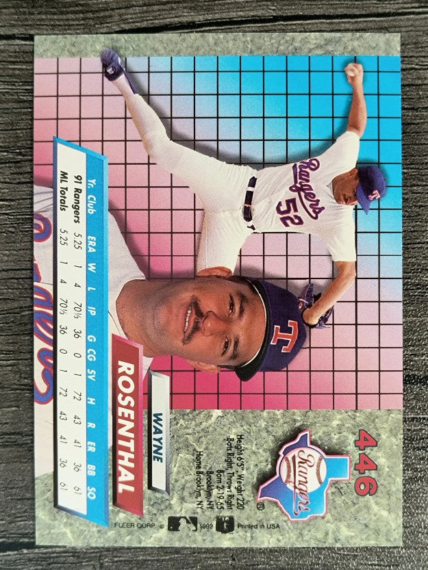 1992 Ultra #446 Wayne Rosenthal