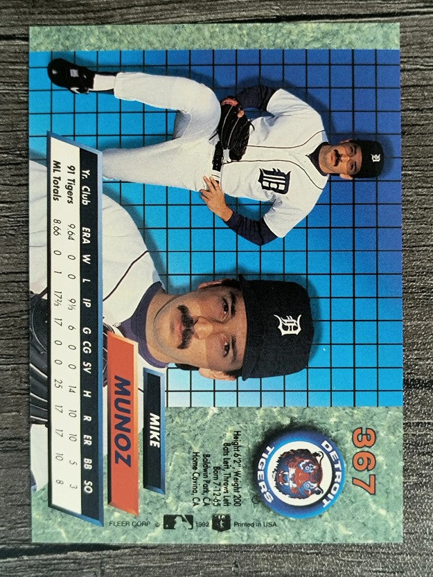 1992 Ultra #367 Mike Munoz