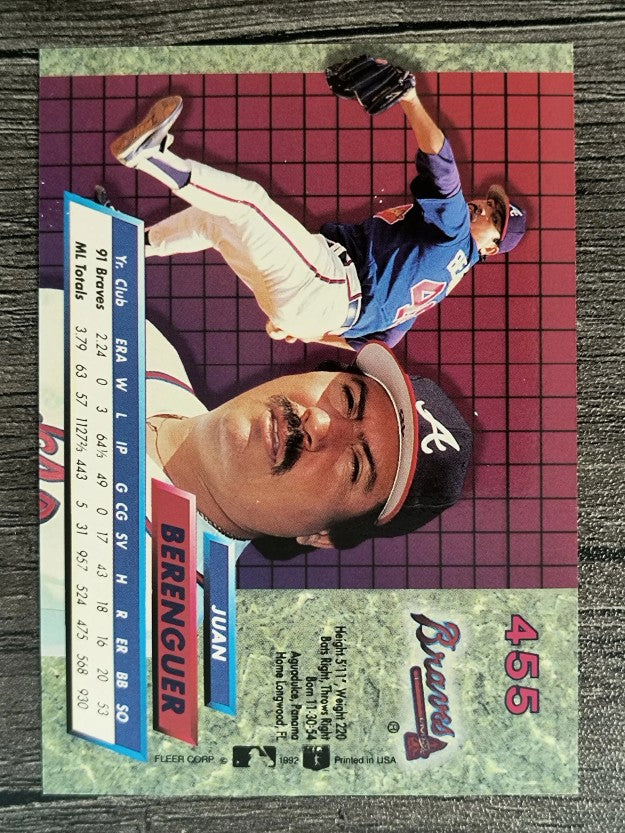 1992 Ultra #455 Juan Berenguer
