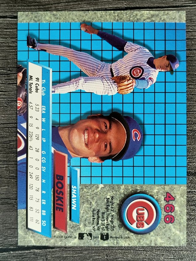 1992 Ultra #466 Shawn Boskie