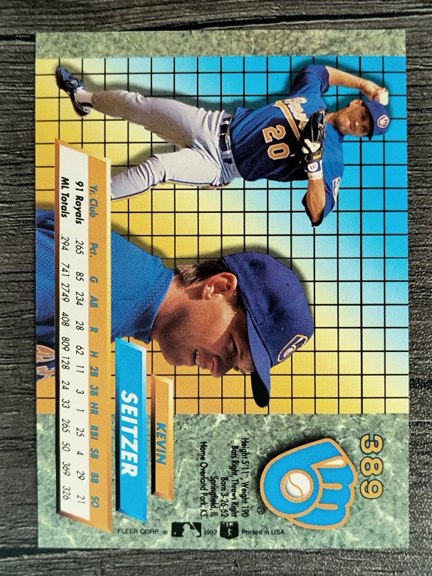 1992 Ultra #389 Kevin Seitzer