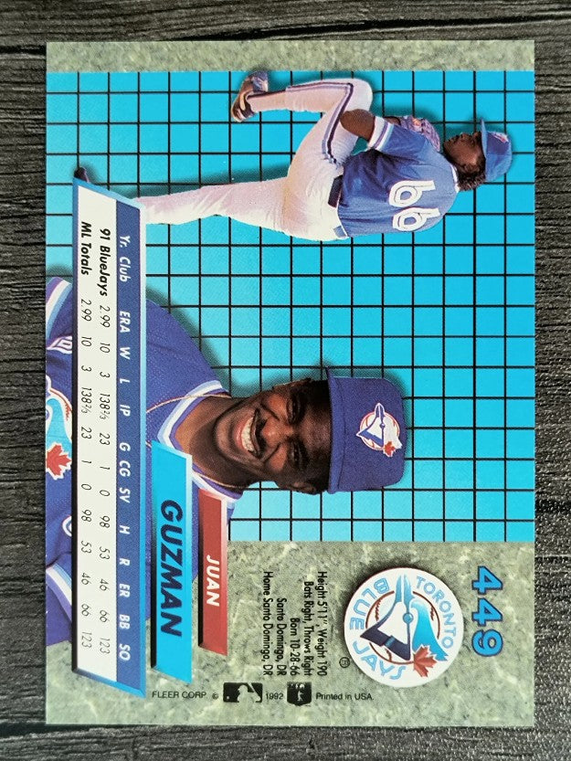 1992 Ultra #449 Juan Guzman