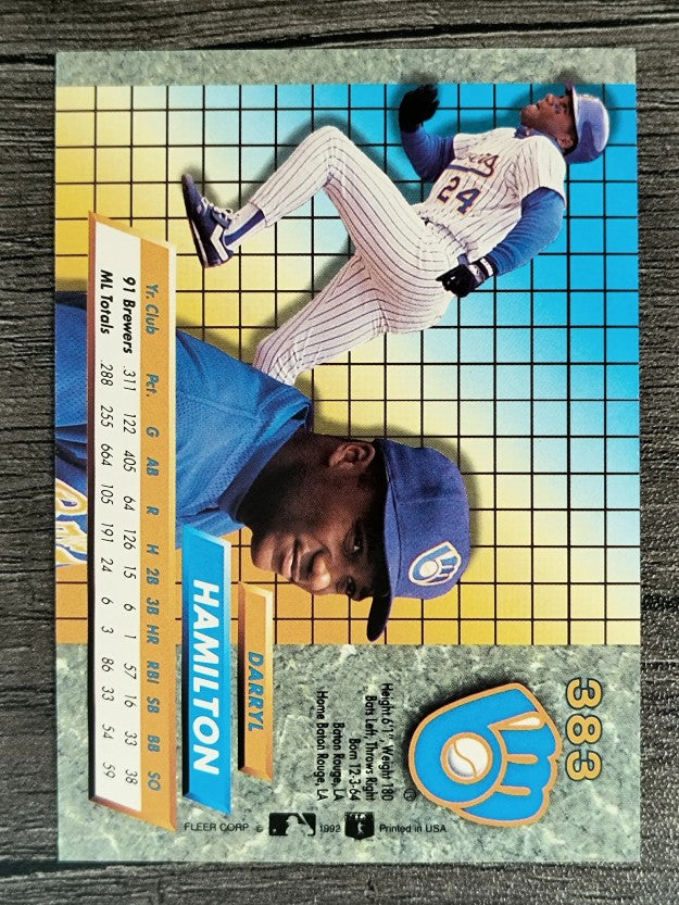 1992 Ultra #383 Darryl Hamilton
