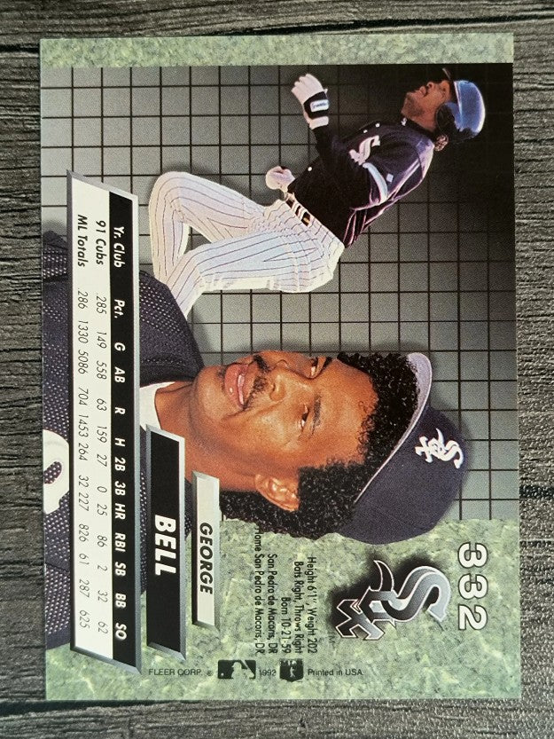 1992 Ultra #332 George Bell