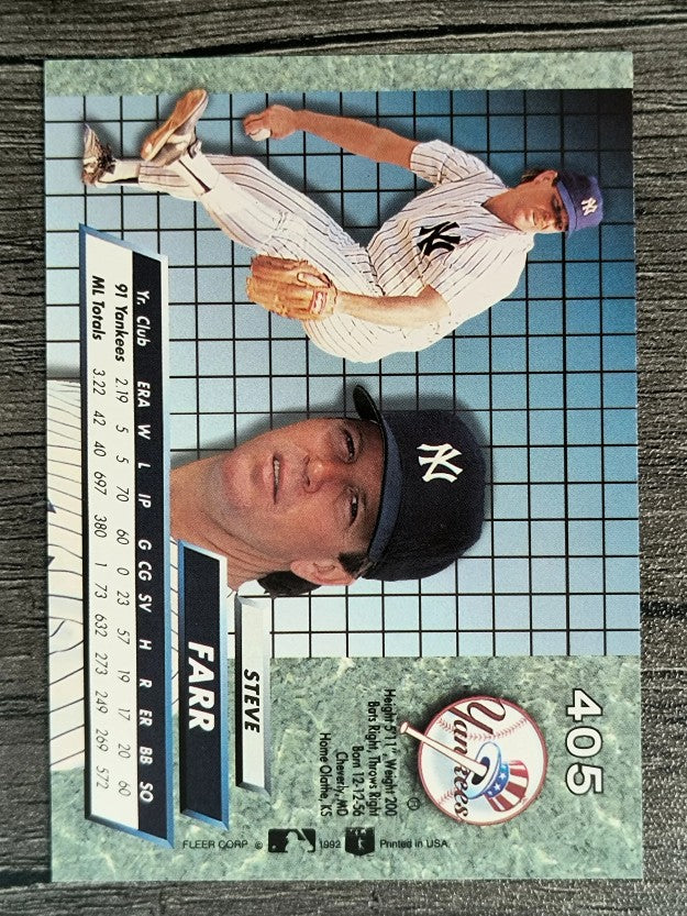 1992 Ultra #405 Steve Farr