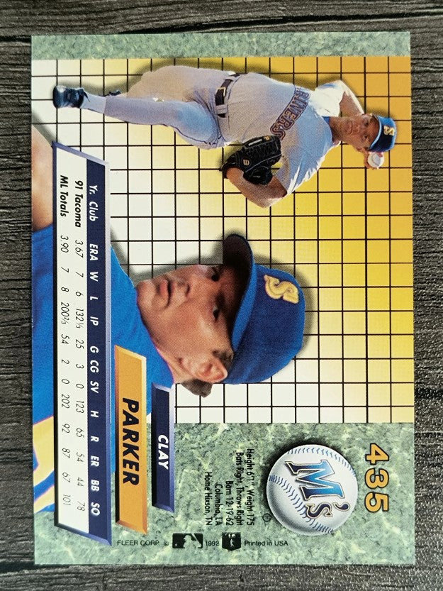 1992 Ultra #435 Clay Parker