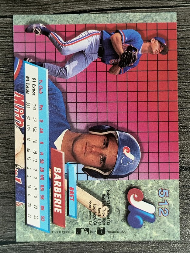 1992 Ultra #512 Bret Barberie