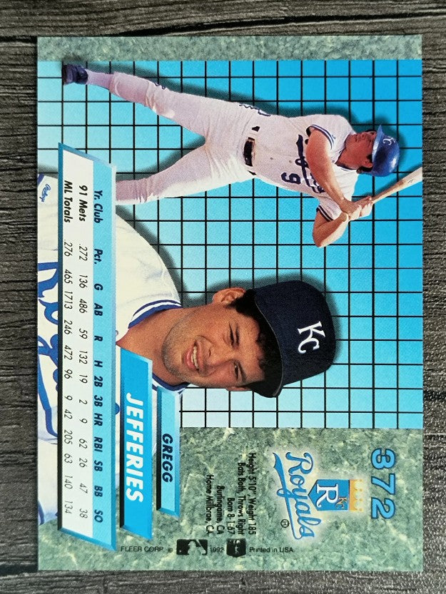 1992 Ultra #372 Gregg Jefferies
