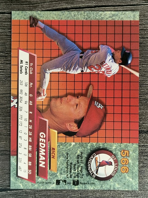 1992 Ultra #566 Rich Gedman