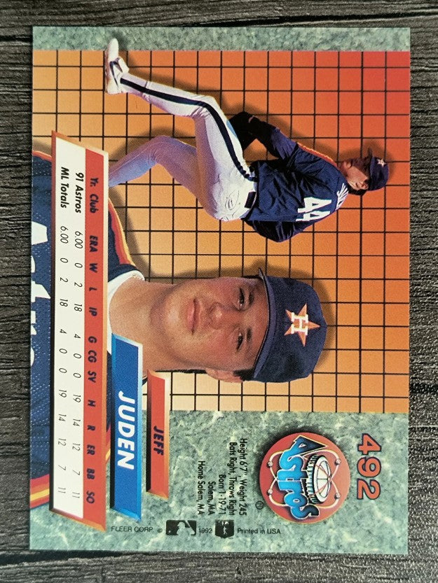 1992 Ultra #492 Jeff Juden