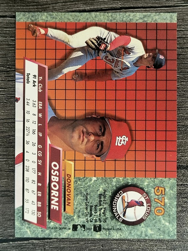 1992 Ultra #570 Donovan Osborne