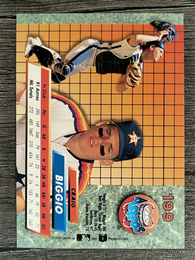 1992 Ultra #199 Craig Biggio