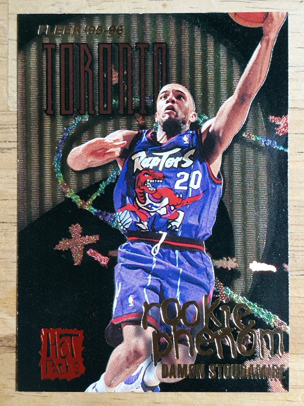 1995-96 Fleer Rookie Phenoms Hot Pack #8 Damon Stoudamire