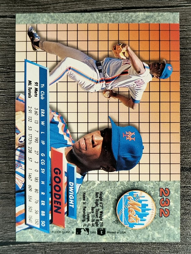 1992 Ultra #232 Dwight Gooden