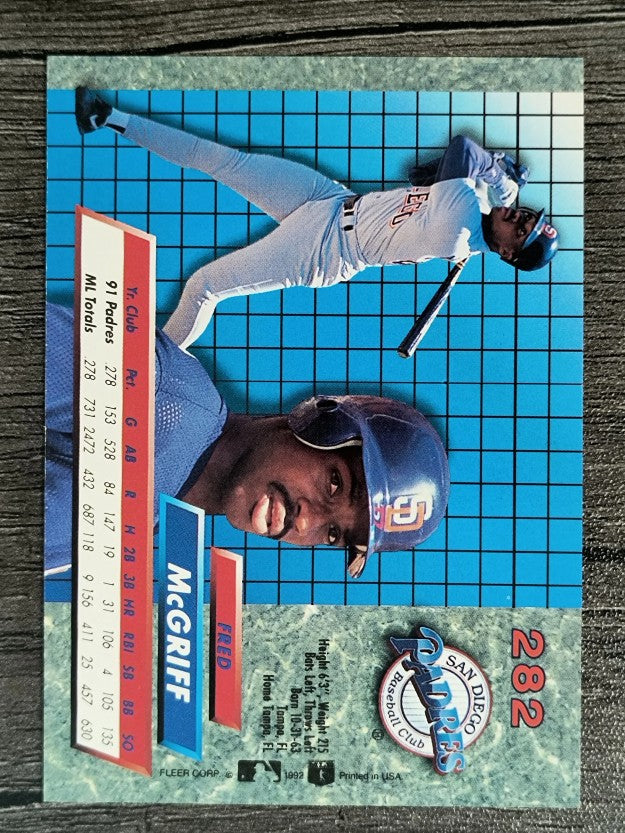 1992 Ultra #282 Fred McGriff