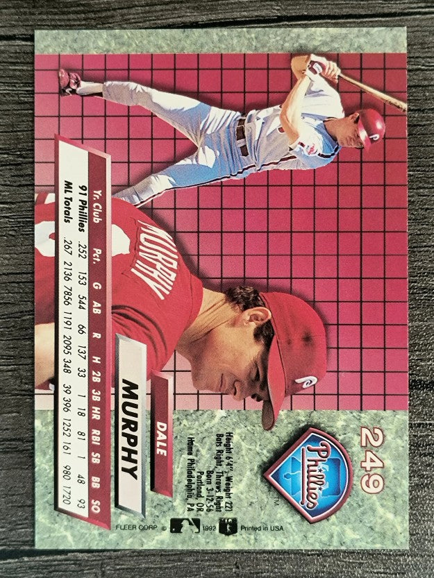 1992 Ultra #249 Dale Murphy