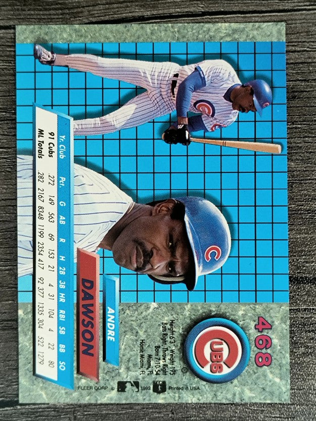 1992 Ultra #468 Andre Dawson