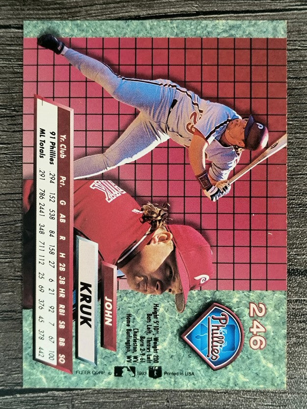 1992 Ultra #246 John Kruk