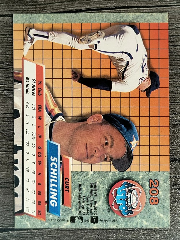 1992 Ultra #208 Curt Schilling
