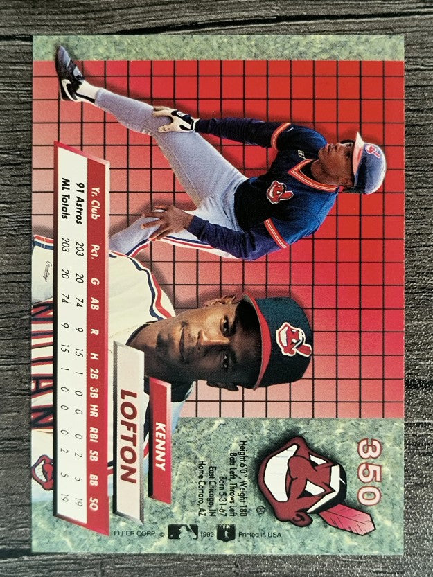 1992 Ultra #350 Kenny Lofton