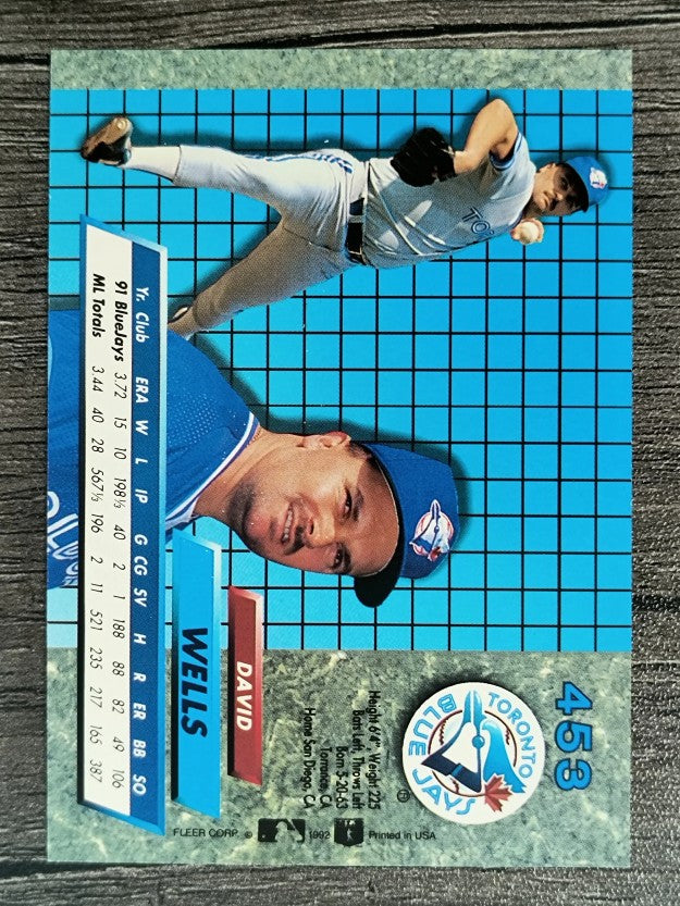 1992 Ultra #453 David Wells
