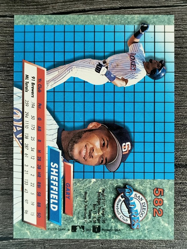 1992 Ultra #582 Gary Sheffield