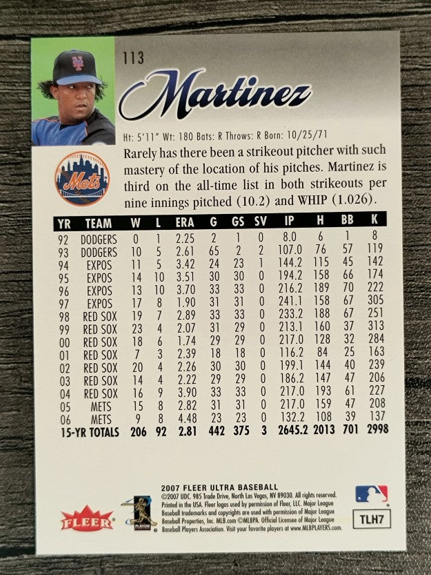 2007 Ultra Retail #113 Pedro Martinez