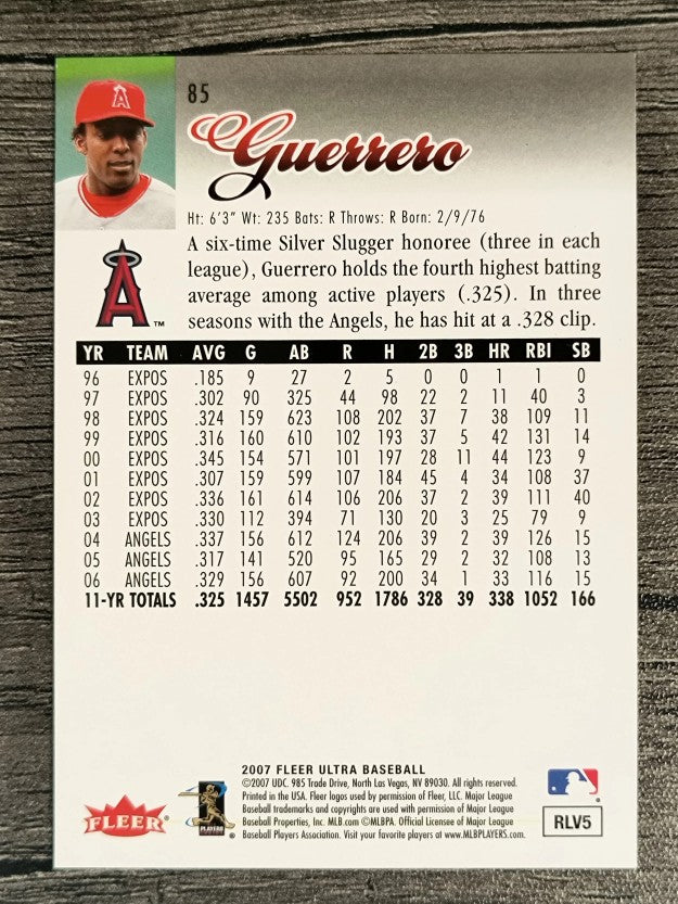 2007 Ultra Retail #85 Vladimir Guerrero
